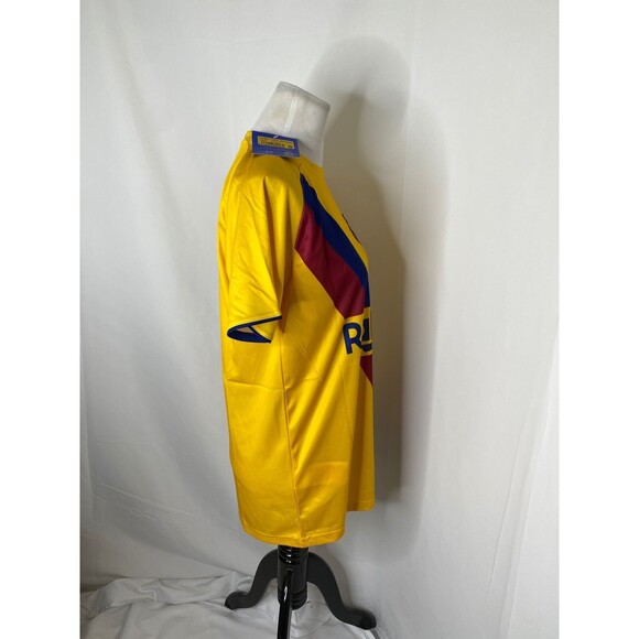 FC Barcelona Men's Soccer Jersey Shirt Yellow Rakuten F. DE Jong Size Small - Picture 5 of 9